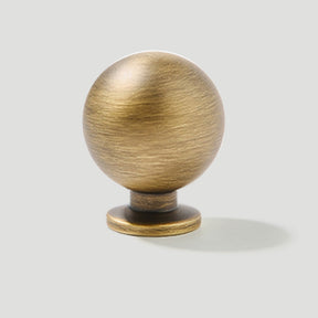 Vintage Bronze Solid Brass Knob with Backplate