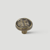 Organic Round Textured Zinc Alloy Cabinet Knobs
