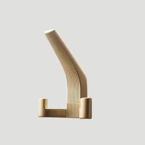 Modern Fluted Zinc Alloy Double Wall Hooks