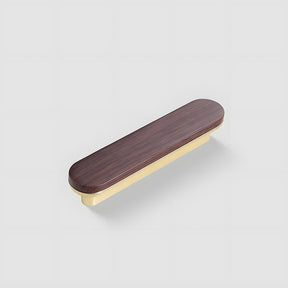 Round Wood Zinc Alloy Cabinet Wardrobe Door Handles