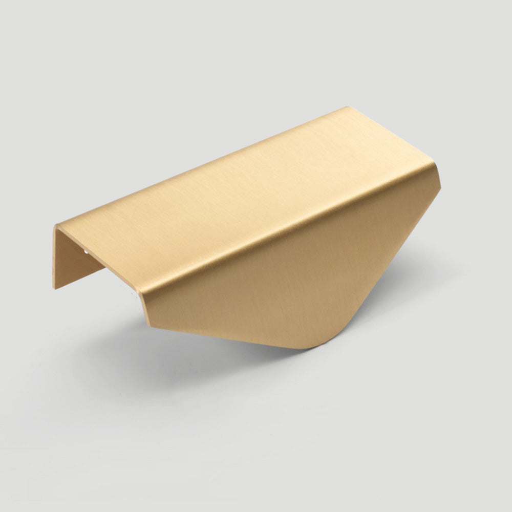 Modern Brass Gold Kitchen Cabinet Edge Pulls