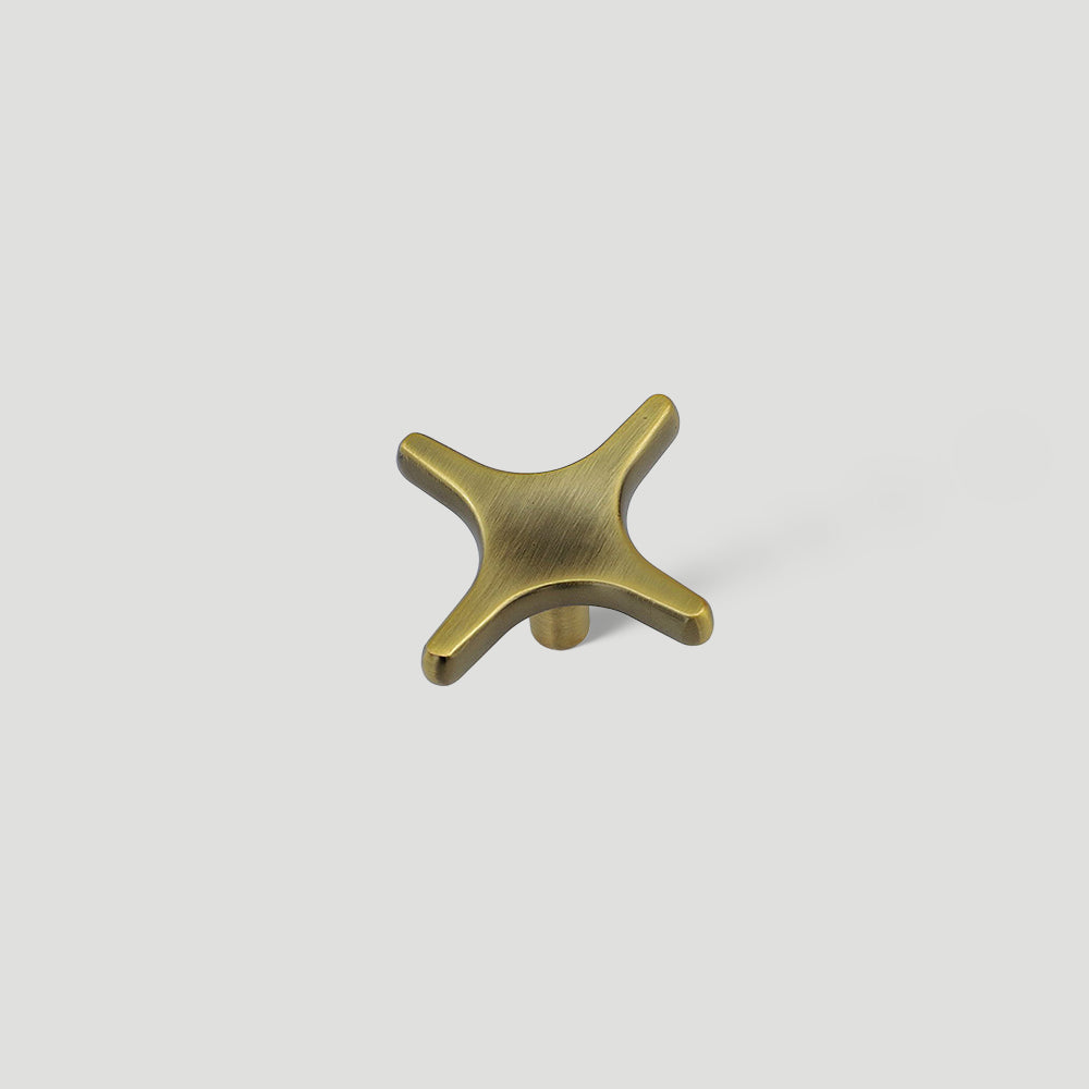 Modern Zinc Alloy Star Cross Cabinet Knobs