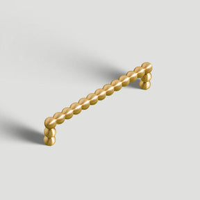 Vintage Spherical Brass Kitchen Cabinet Handles