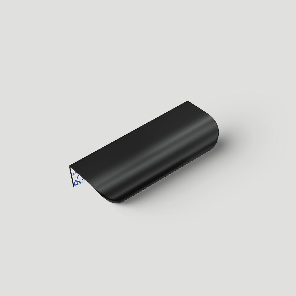 Black Adhesive Cabinet Drawer Finger Edge Pull