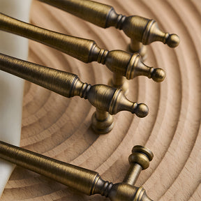 Vintage Brass Wardrobe Cabinet Door Handles