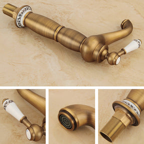 Traditional Solid Brass Single Hole Basin Tap_Bronze