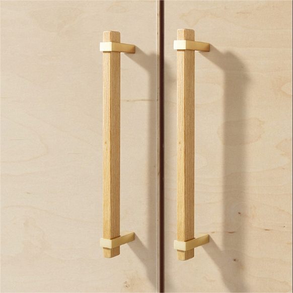 Square Wooden Cabinet Bar Handles