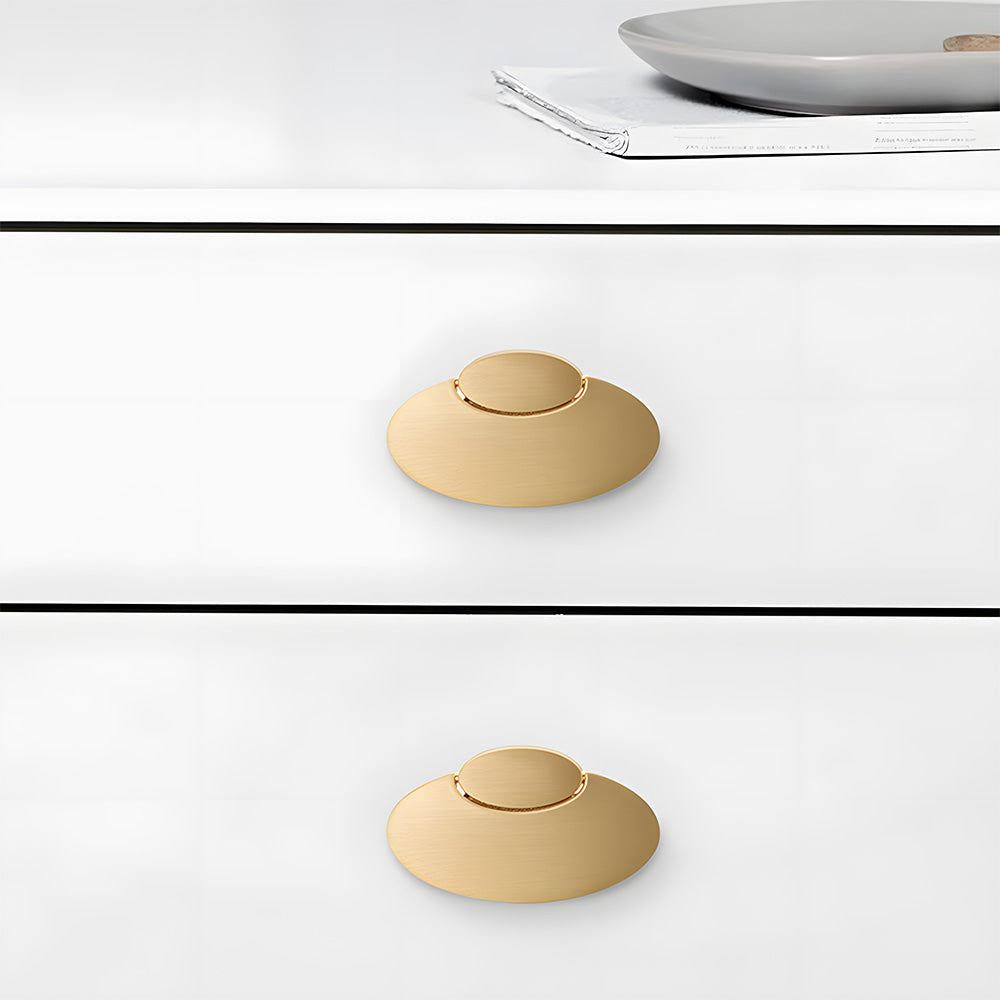 Modern Concealed Flush Pull Ring Drawer Handles