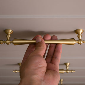 Retro Gold Brass Wardrobe Handles And Knobs