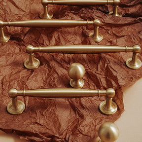French Luxury Brass Wardrobe Door Cabinet Handles