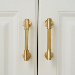 Modern French Solid Brass Cabinet Handles