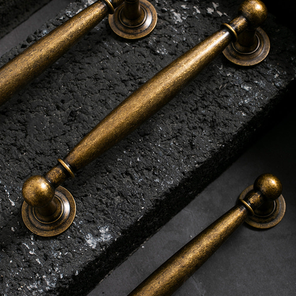 French Luxury Brass Wardrobe Door Cabinet Handles