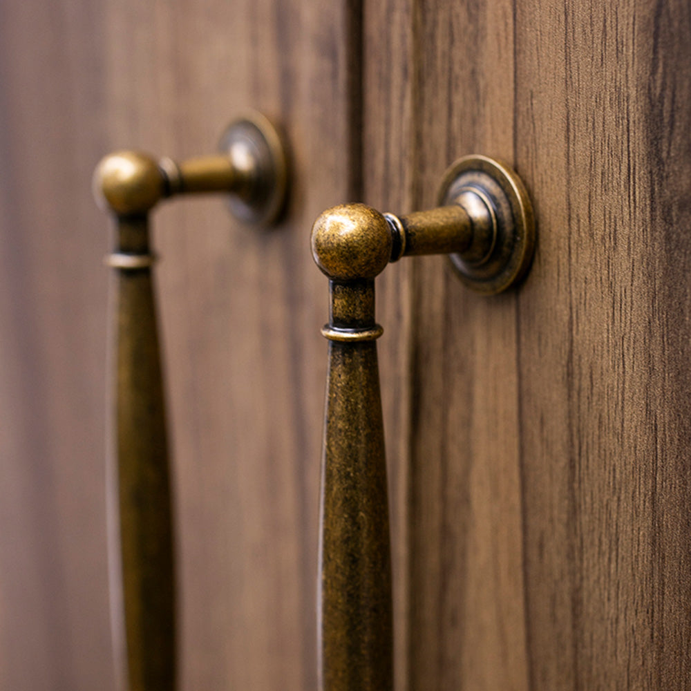 French Luxury Brass Wardrobe Door Cabinet Handles