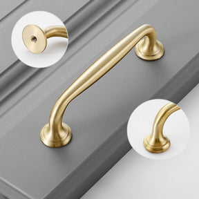 Modern Simple Brass Wardrobe Handle