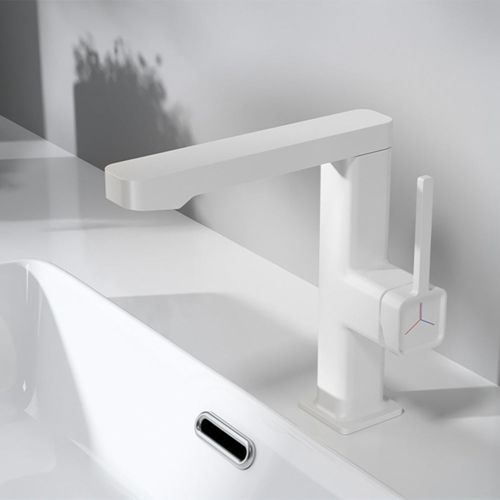 360-Degree-Swivel Waterfall Bathroom Taps_White