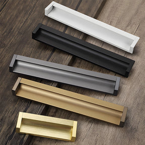 Minimalist Aluminum Alloy Flush Finger Edge Pulls