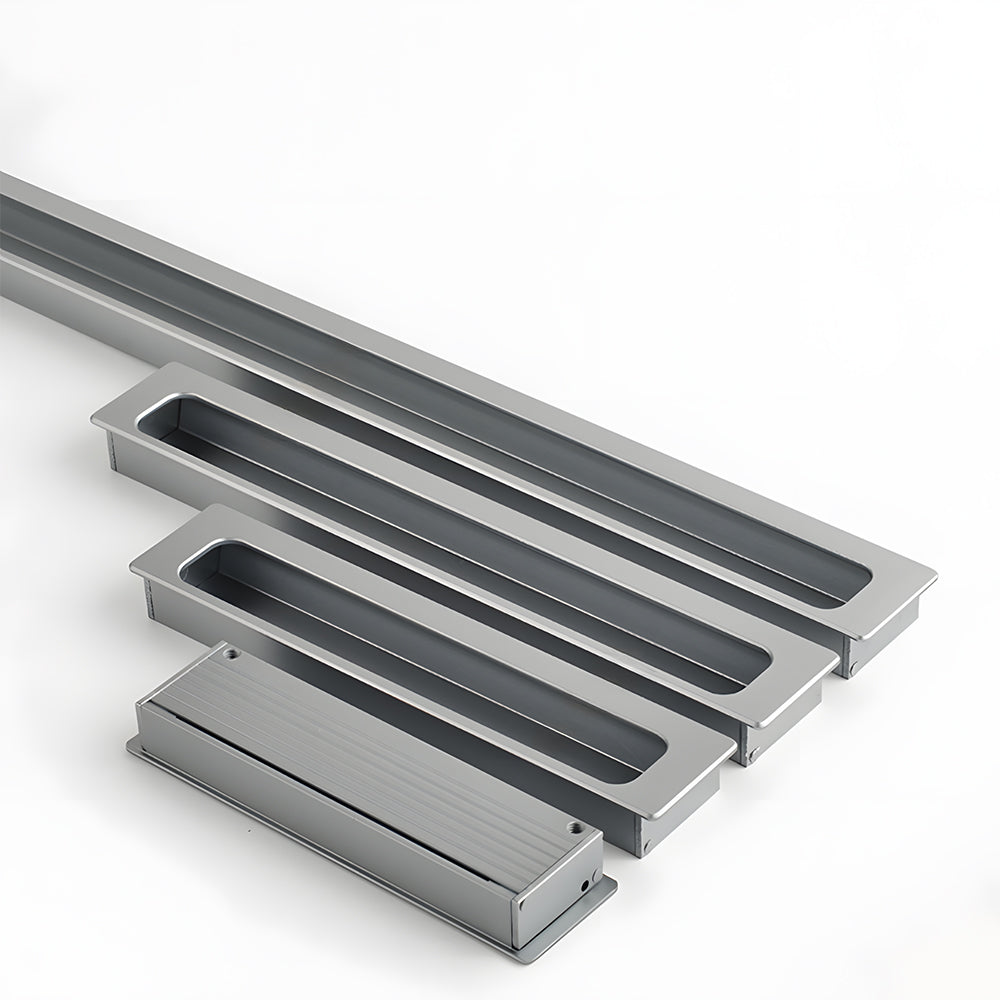 Retro Invisible Recessed Finger Edge Pull Cabinet Handles