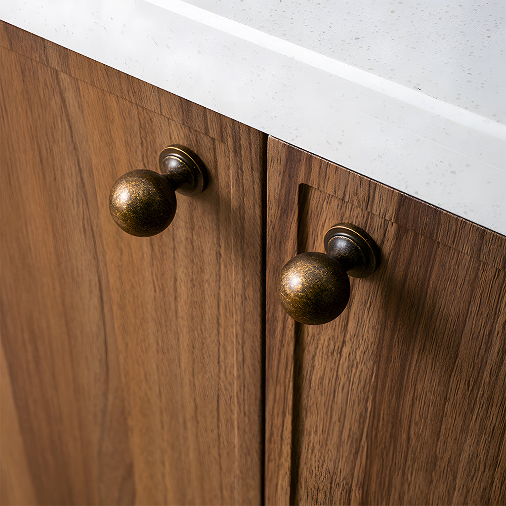 Vintage Simple Solid Brass Cabinet Handles