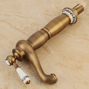 Traditional Solid Brass Single Hole Basin Tap_Bronze