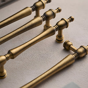 Vintage Brass Wardrobe Cabinet Door Handles