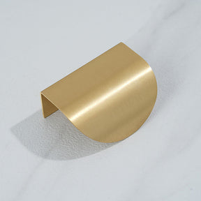 Modern Solid Gold Brass Finger Cabinet Pulls