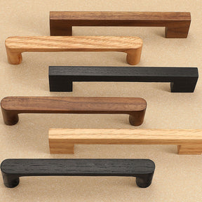 Natural Walnut Wooden Kitchen Cabinet Handles