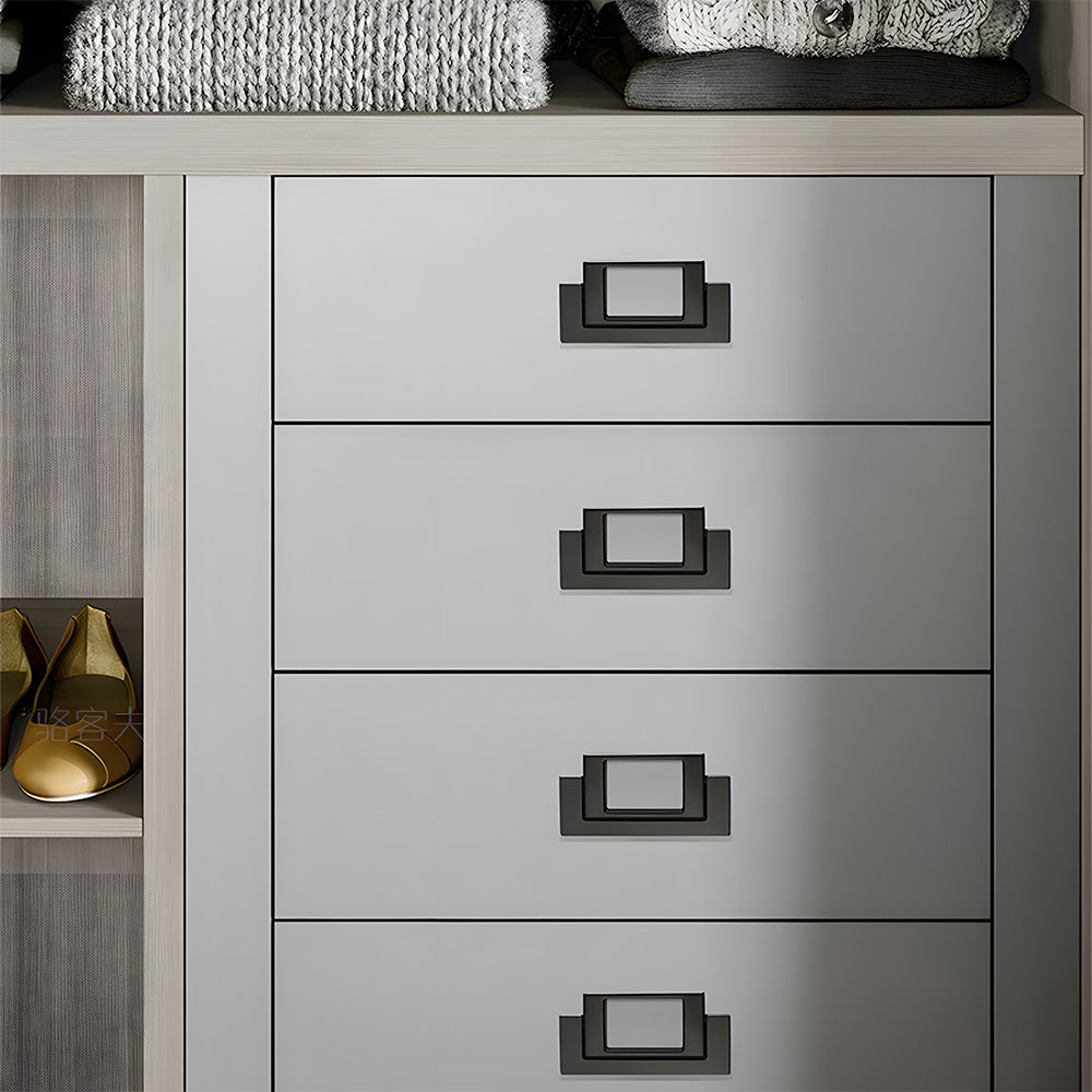 Modern Concealed Flush Pull Ring Drawer Handles