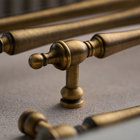 Vintage Brass Wardrobe Cabinet Door Handles