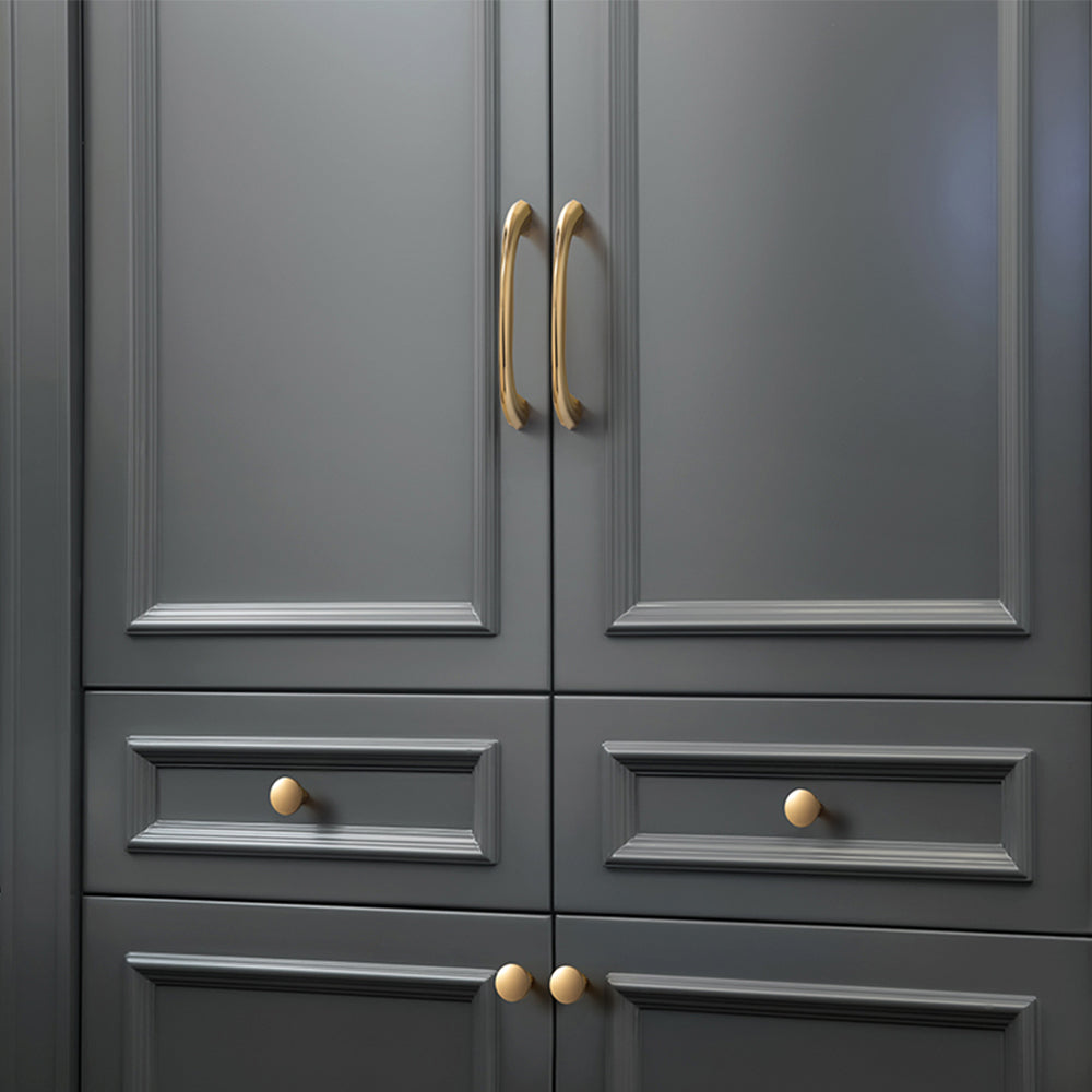 Minimalism Gold Zinc Alloy Cabinet Handles