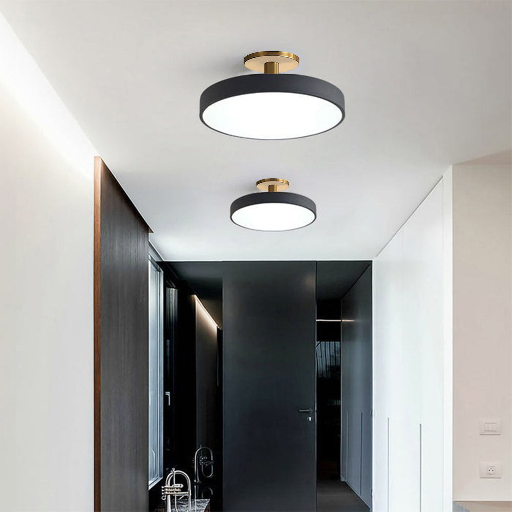 Modern Round Living Room Flush Mount Ceiling Light