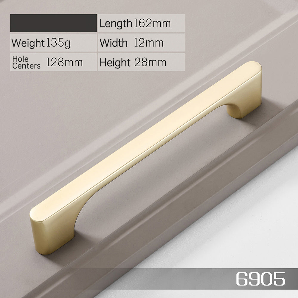 Arched Zinc Alloy Drawer Kitchen Cabinet Handle