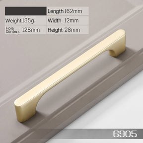 Arched Zinc Alloy Drawer Kitchen Cabinet Handle