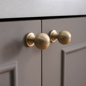 Retro Gold Brass Wardrobe Handles And Knobs