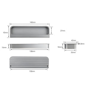 Simple Sliding Door Handles Flush Finger Pulls