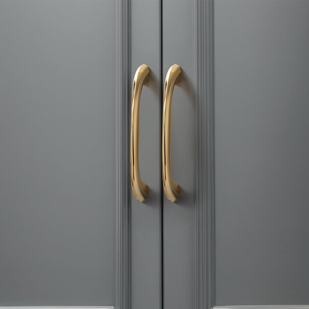 Minimalism Gold Zinc Alloy Cabinet Handles