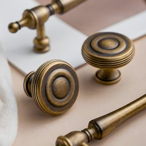 Vintage Brass Wardrobe Cabinet Door Handles