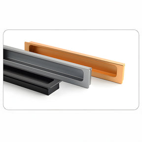 Retro Invisible Recessed Finger Edge Pull Cabinet Handles