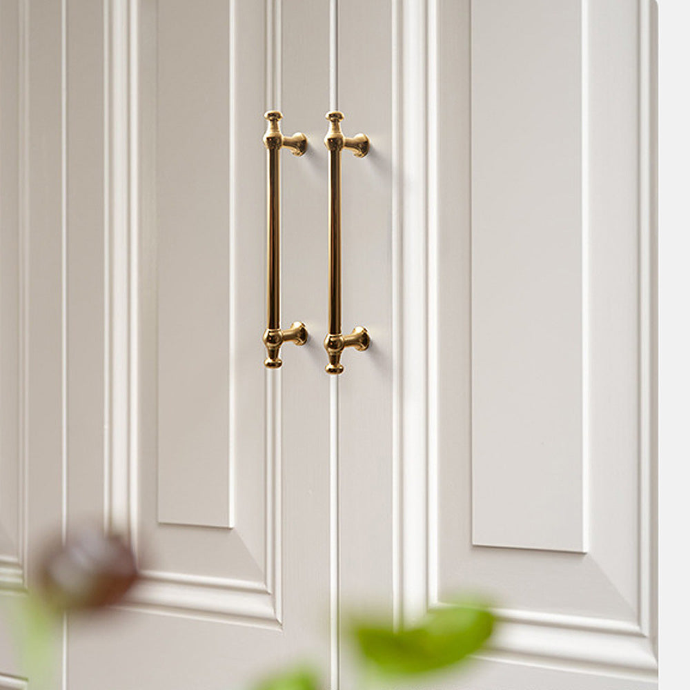 Simple Luxurious Bright Gold Kitchen Door Handles