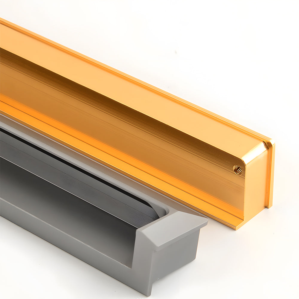 Modern Square Recessed Flush Finger Pulls for Cabinet