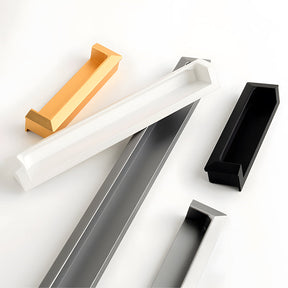 Modern Square Recessed Flush Finger Pulls for Cabinet