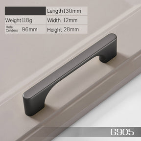 Arched Zinc Alloy Drawer Kitchen Cabinet Handle