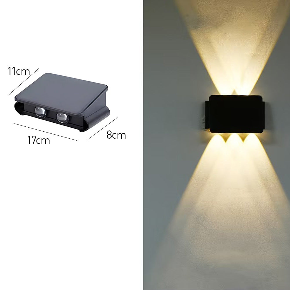 IP65 Black Up Down Waterproof Outdoor Wall Light