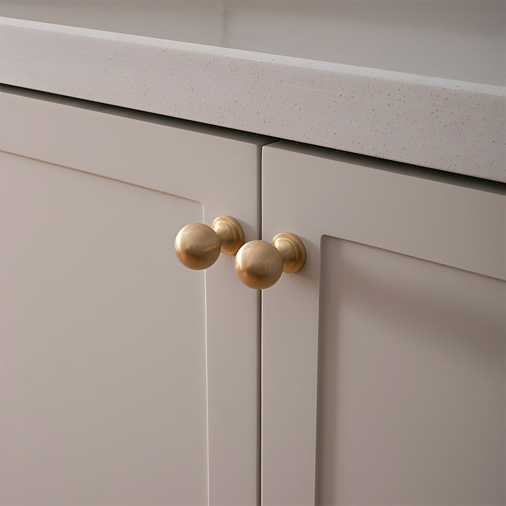 Retro Gold Brass Wardrobe Handles And Knobs