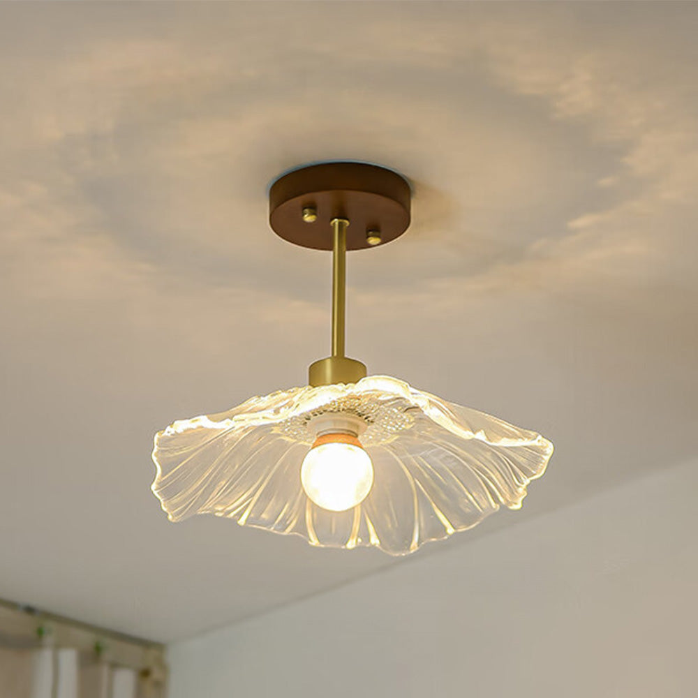 Flower Glass Hallway Ceiling Lighting