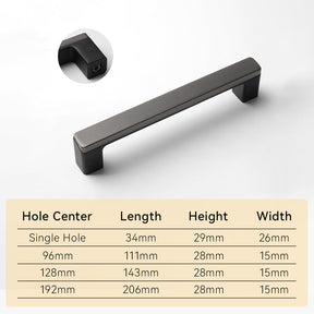 European Style Modern Simple Wardrobe Door Handle