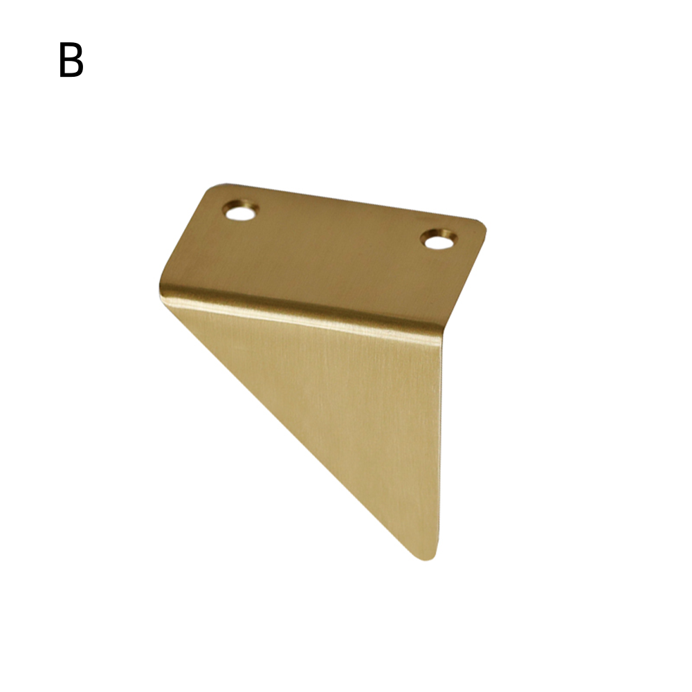 Triangle Solid Brass Hidden Drawer Handles