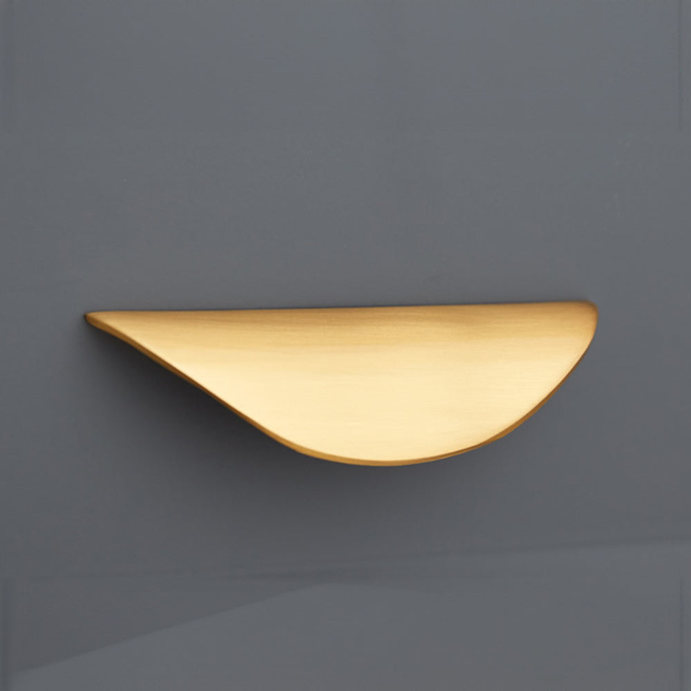 Gold Black Curved Wardrobe Handles