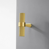 Closet Drawer Brass Knurled Matte Modern Cabinet Pulls