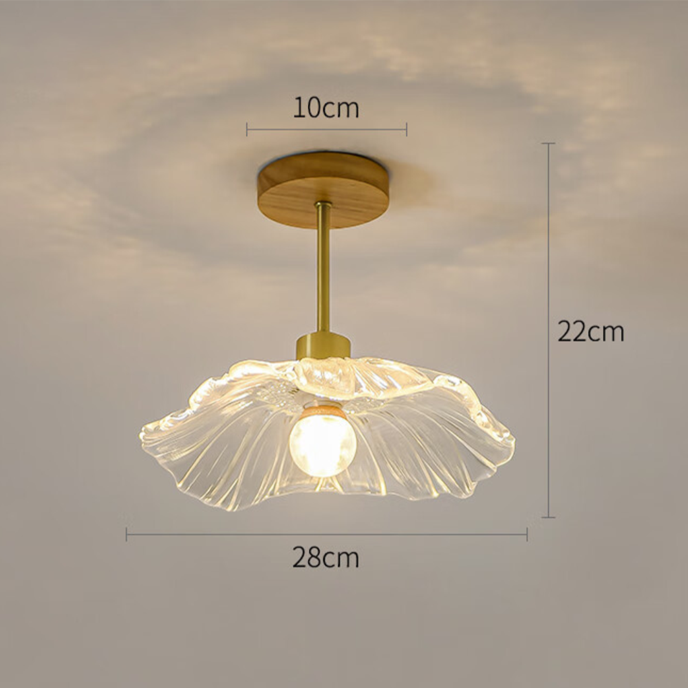 Flower Glass Hallway Ceiling Lighting