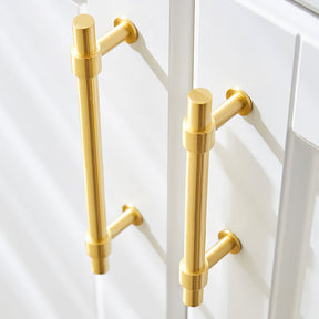 Gold Brass T-shaped Cabinet Handles